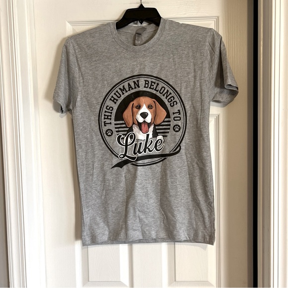 Other - This Human Belongs To Luke Tshirt Beagle Animals Small